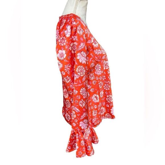 Women's - J. Crew Winter Garden Top in Poppy Fields, Size Small - Picture 3 of 7